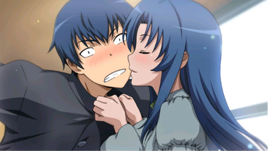 Ami Kawashima kissing Ryuji