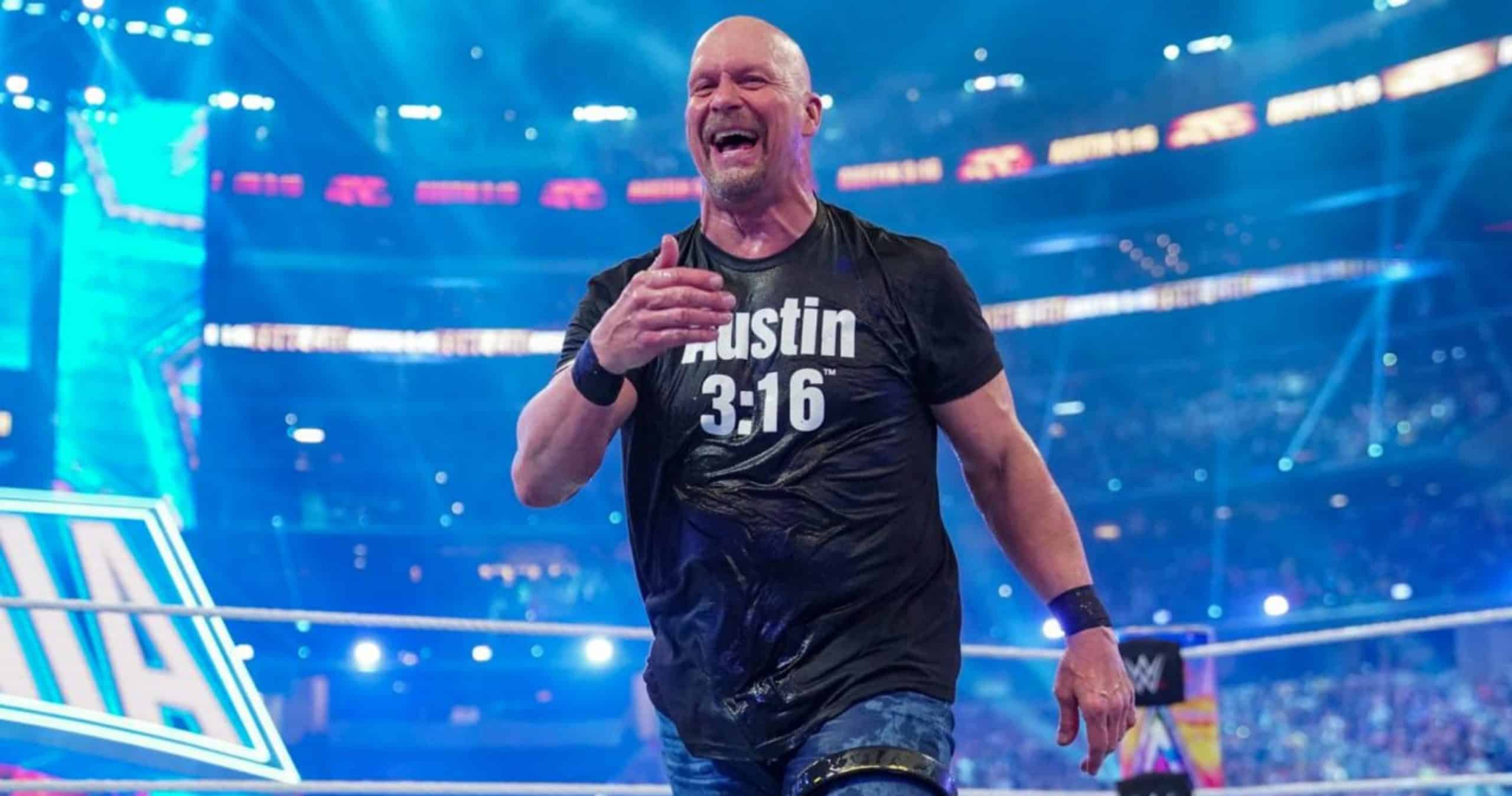 Stone Cold AKA Steve Austin in the WWE ring (Credits: WESH)