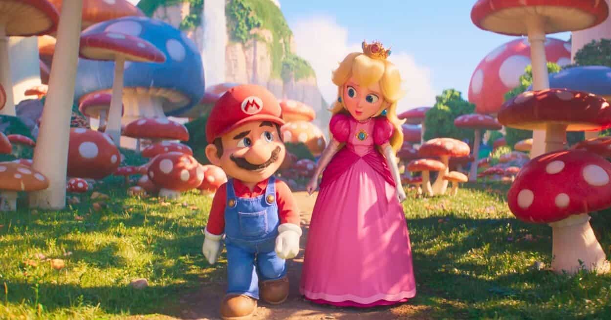 Mario And Peach In The Mushroom Kingdom