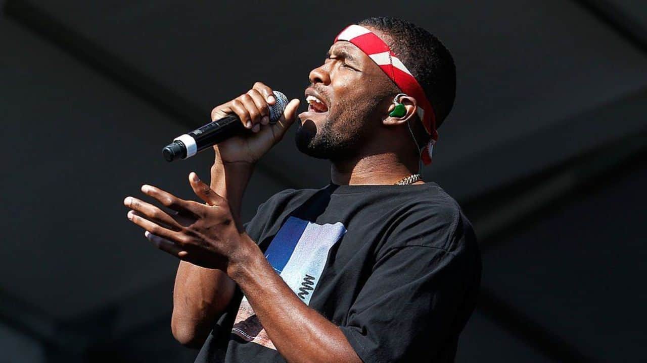 Frank Ocean during his first performance at Coachella