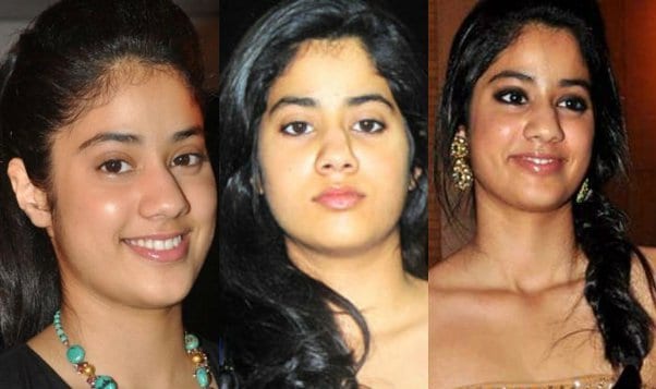 janhvi kapoor before and after
