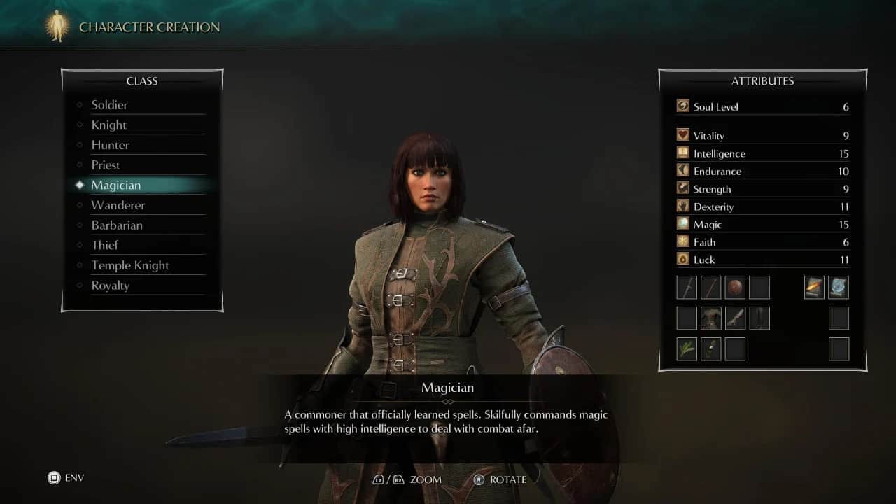 Magician class in Demon's Souls (Credits: Bluepoint Games)