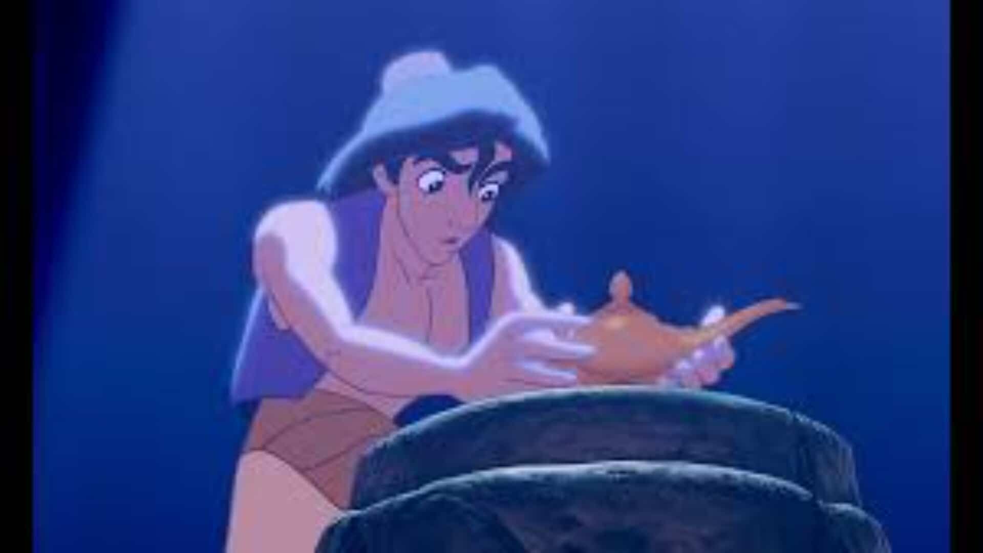 Aladdin summons the genie