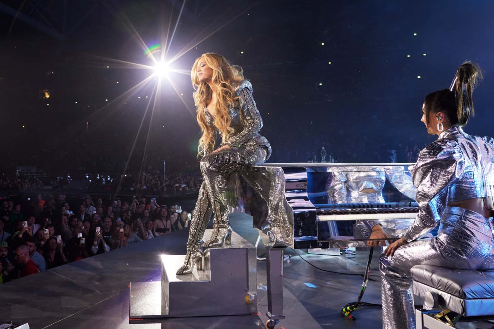 Beyonce at her first tour stop at Stockholm