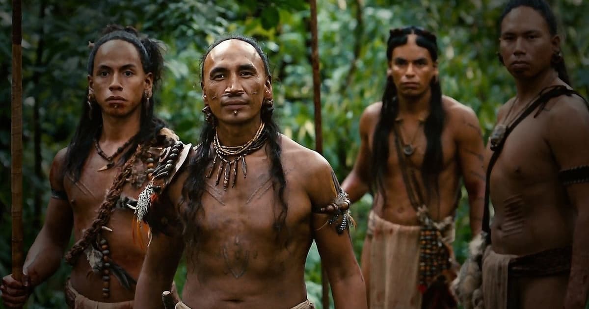 Members of the Mayan Tribe in the film, Apocalypto (Credits: Touchstone Pictures)