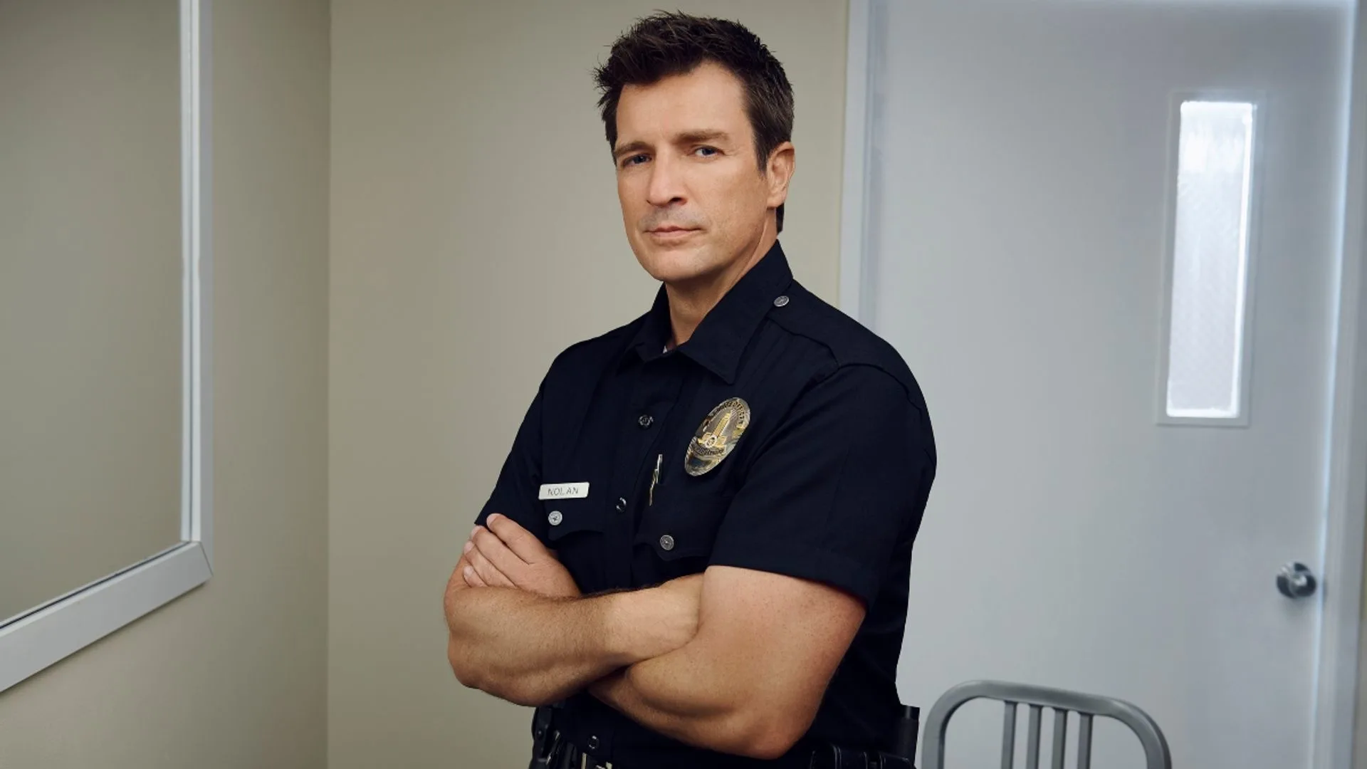 Nathan Fillion as John Nolan in the show, The Rookie (Credits: ABC)