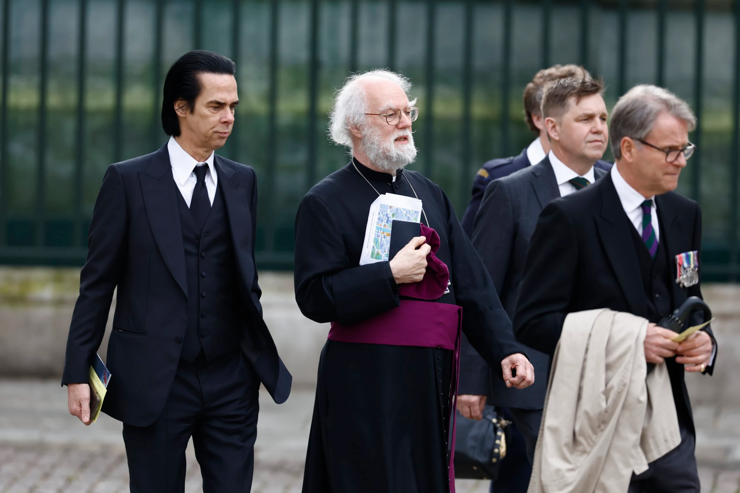 Nick Cave arrival at the ceremony (Credits: Metro UK)