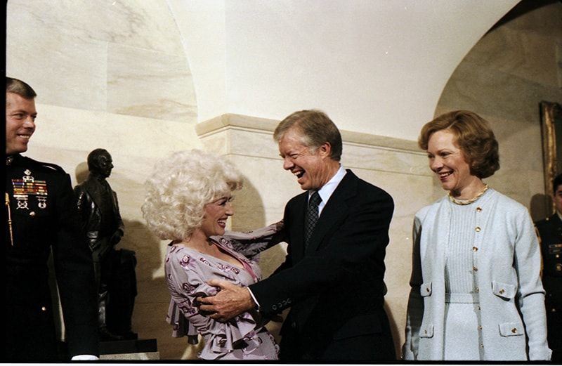 Dolly Parton Meeting The President