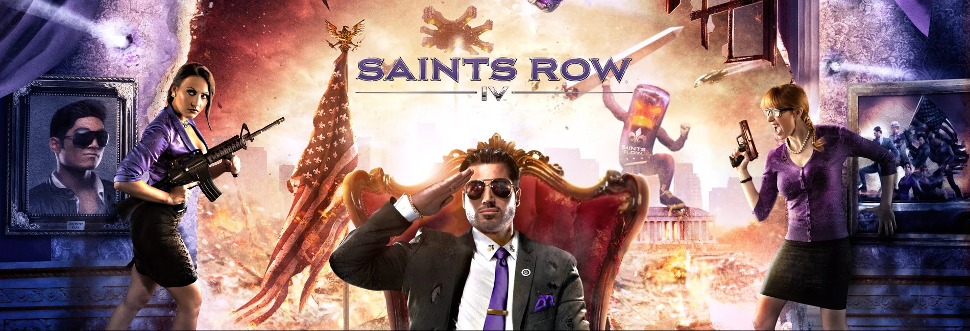 Step into the shoes of the Boss and become the President of the United States in Saints Row 4!
