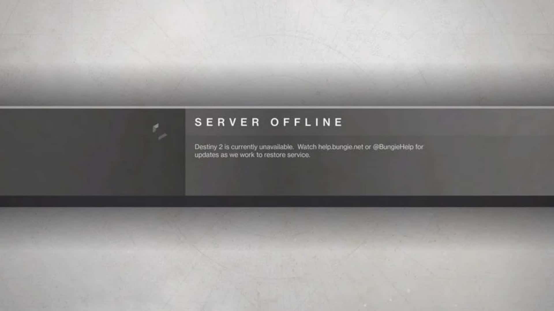 Screenshot of Destiny Server Status