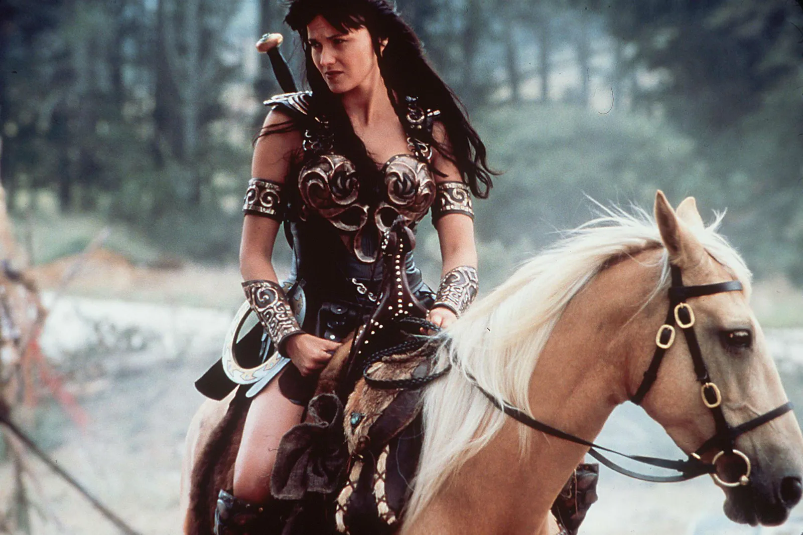 Lucy Lawless as Xena in the show (Credits: Wired UK)