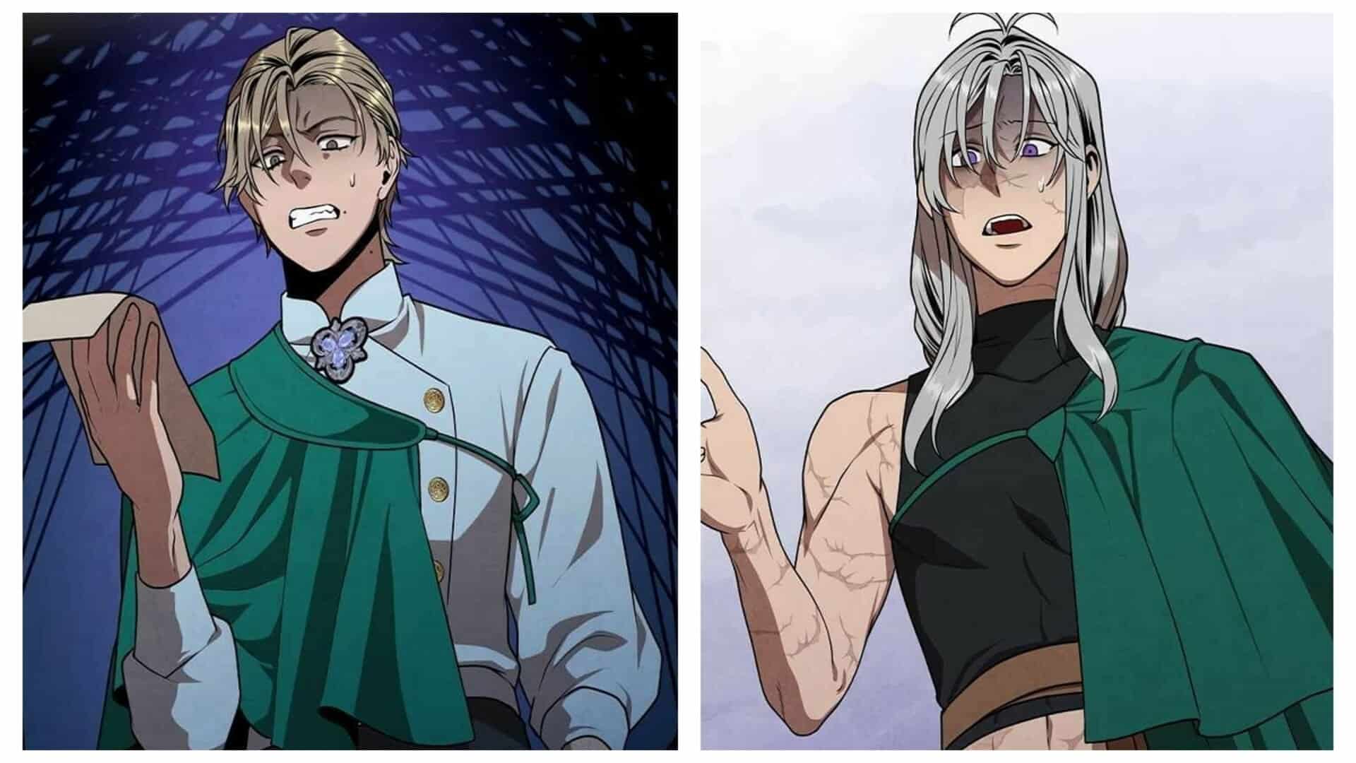 The Assistant Guild Manager Of Alaves Guild (Left) And Newbie Guild Member Toliso (Right) - Legendary Youngest Son Of The Marquis House Chapter 74 (Credits: Kakao Page)