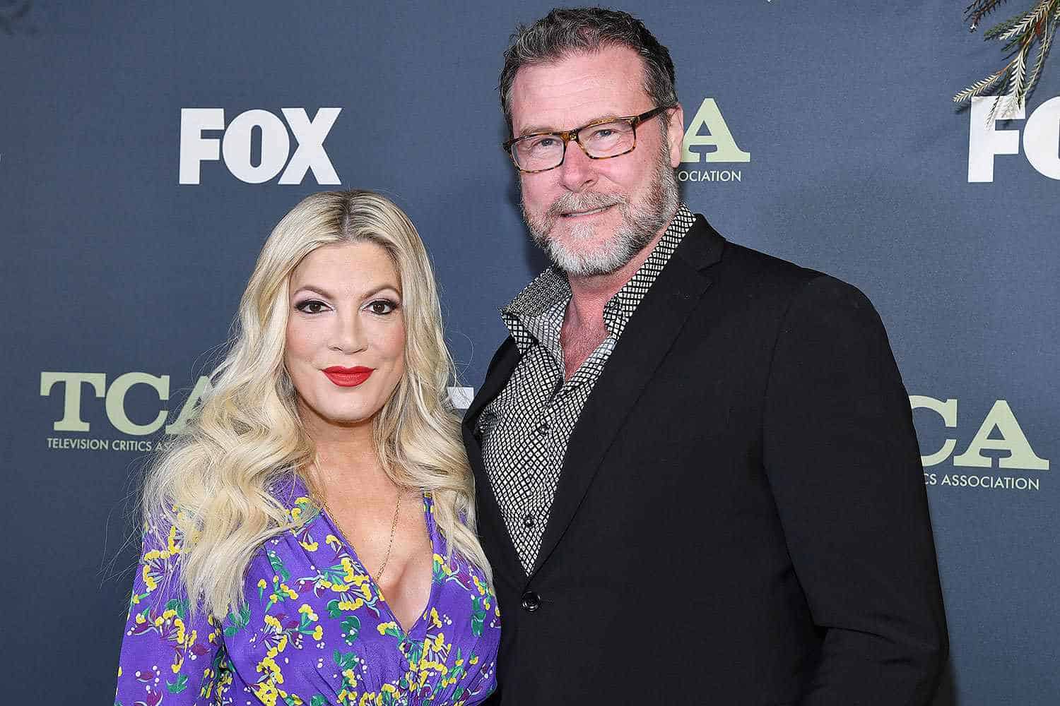 Tori Spelling with her husband Dean McDermott. 