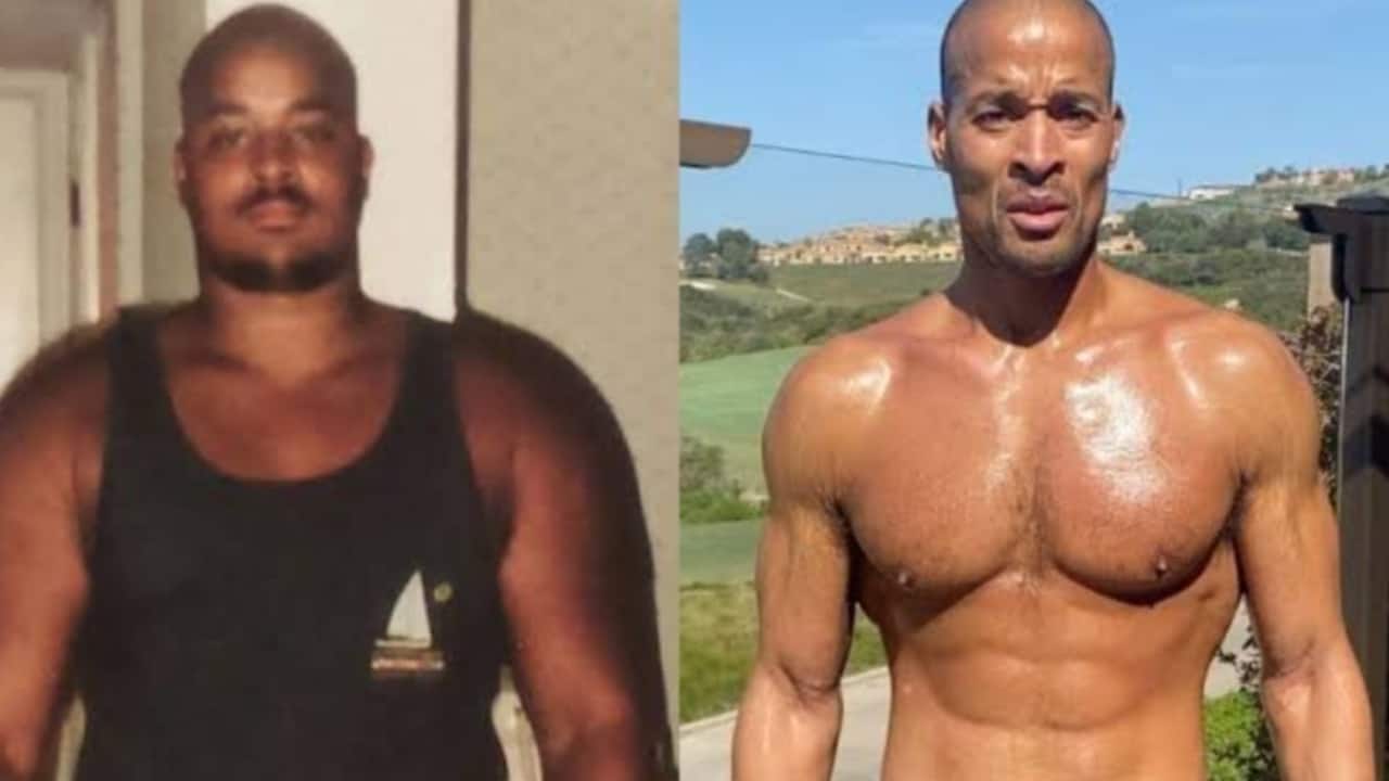 David Goggins' before and after looks