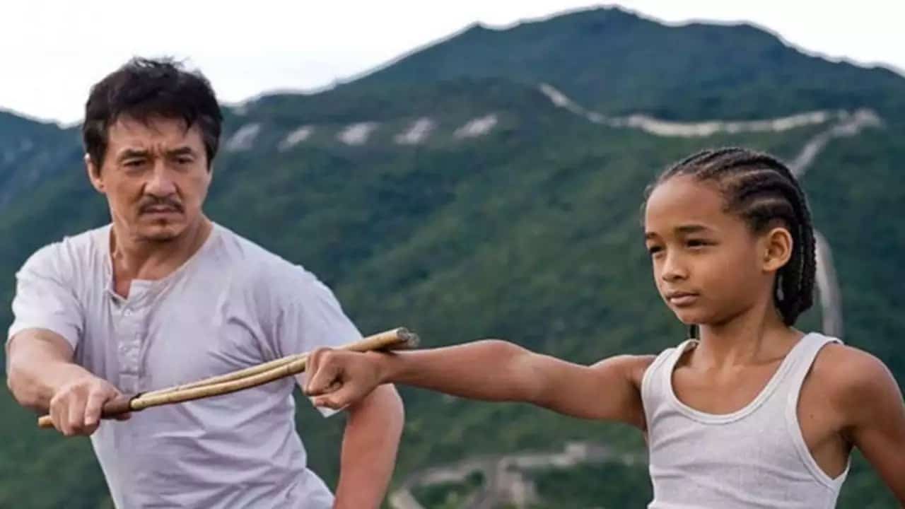Jaden Smith With Jakie Chan In The Karate Kid