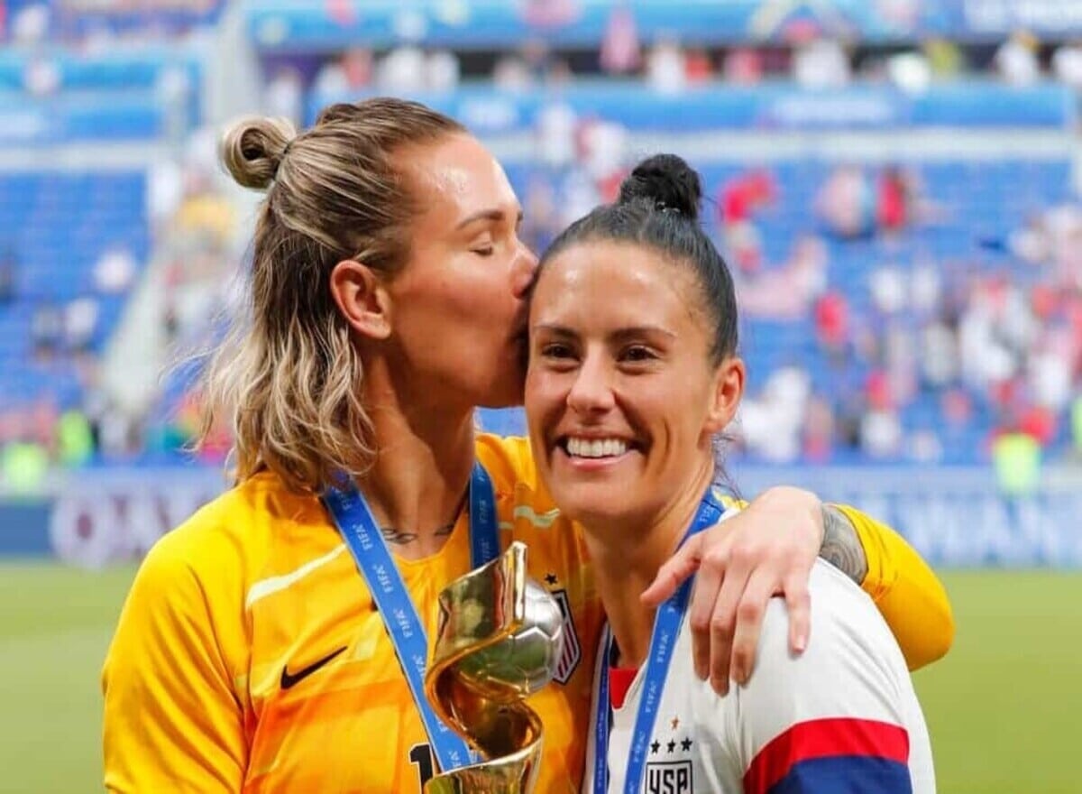 Ashlyn Harris and Ali Krieger