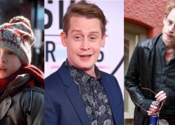 Macaulay Culkin As The Chid Star And Him In 2021 And In 2012