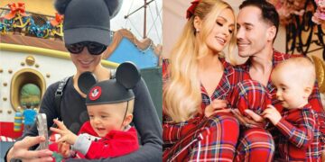 Paris Hilton celebrated Christmas with family. She took Phoenix to Disney Land
