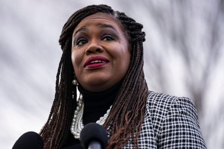 Democratic representative Cori Bush accused of funds misuse (Credits: Rollcall)