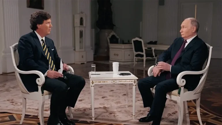 Carlsons interview with Putin reveals a lot about the Russian leaderCarlsons interview with Putin reveals a lot about the Russian leader (Credits: Variety)