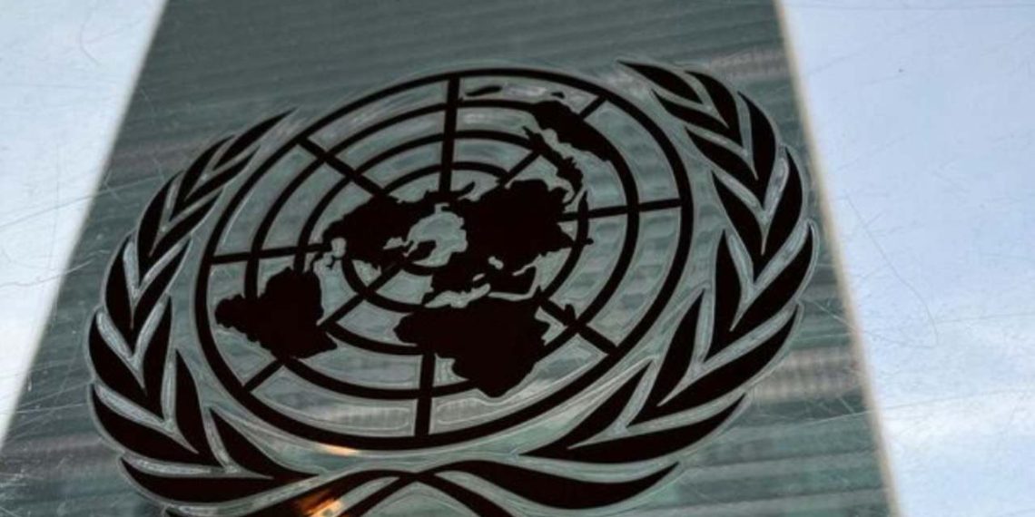 The United Nations headquarter building with a UN logo (Credit: Reuters)