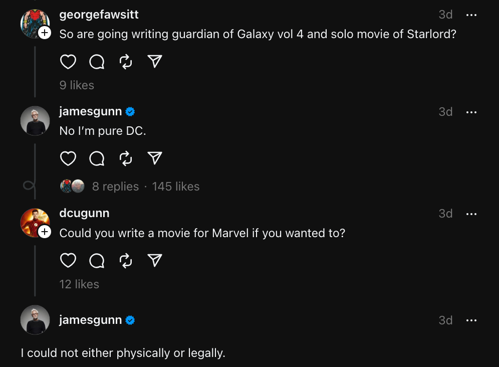 James Gunn Can't "Legally" Work for Marvel Now