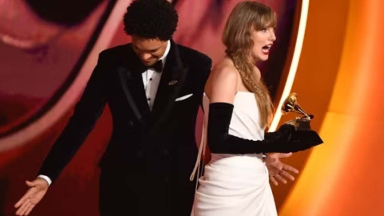 Taylor Swift Commends Trevor Noah’s Stellar Grammy Hosting In Backstage Embrace