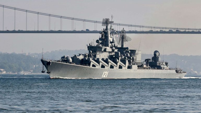 Ukraine admits to sinking a Russian warship amidst drone attack off the crimea coast (Credits: ABC News)