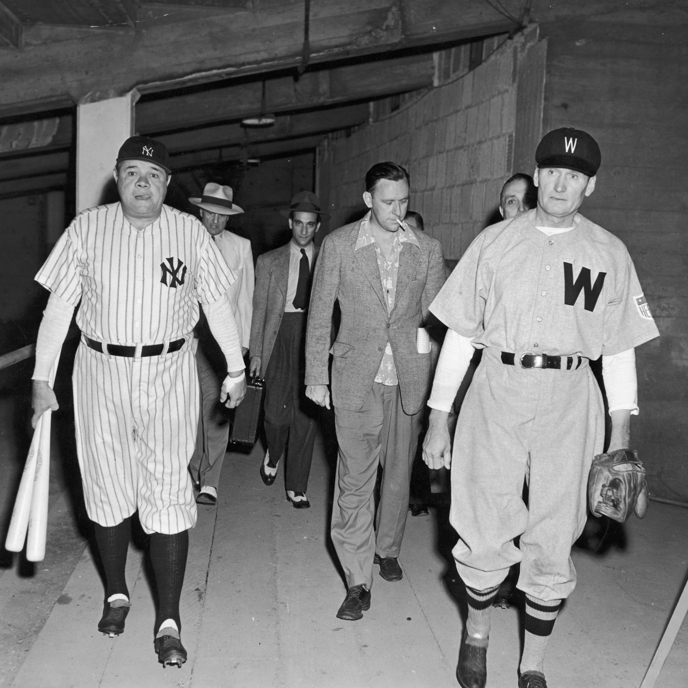 Walter Johnson with Yankees