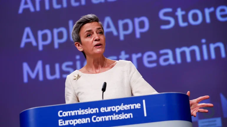 EU's antitrust probe targets Apple, Google, and Meta Platforms (Credits: NewsBytes)