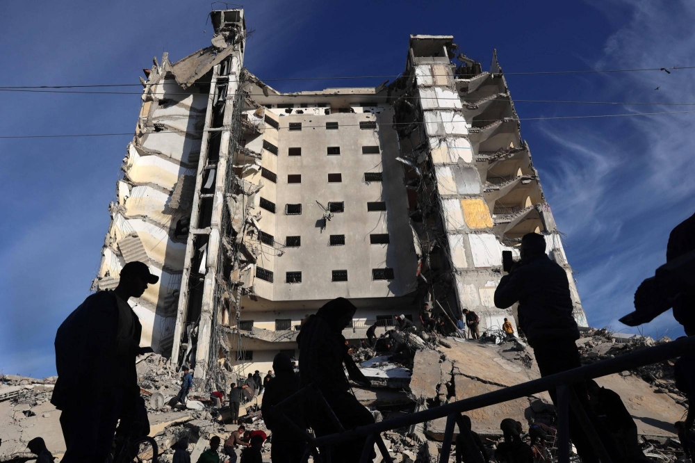 Israel's strike on Gaza's residential tower intensifies humanitarian crisis (Credits: The Japan Times)