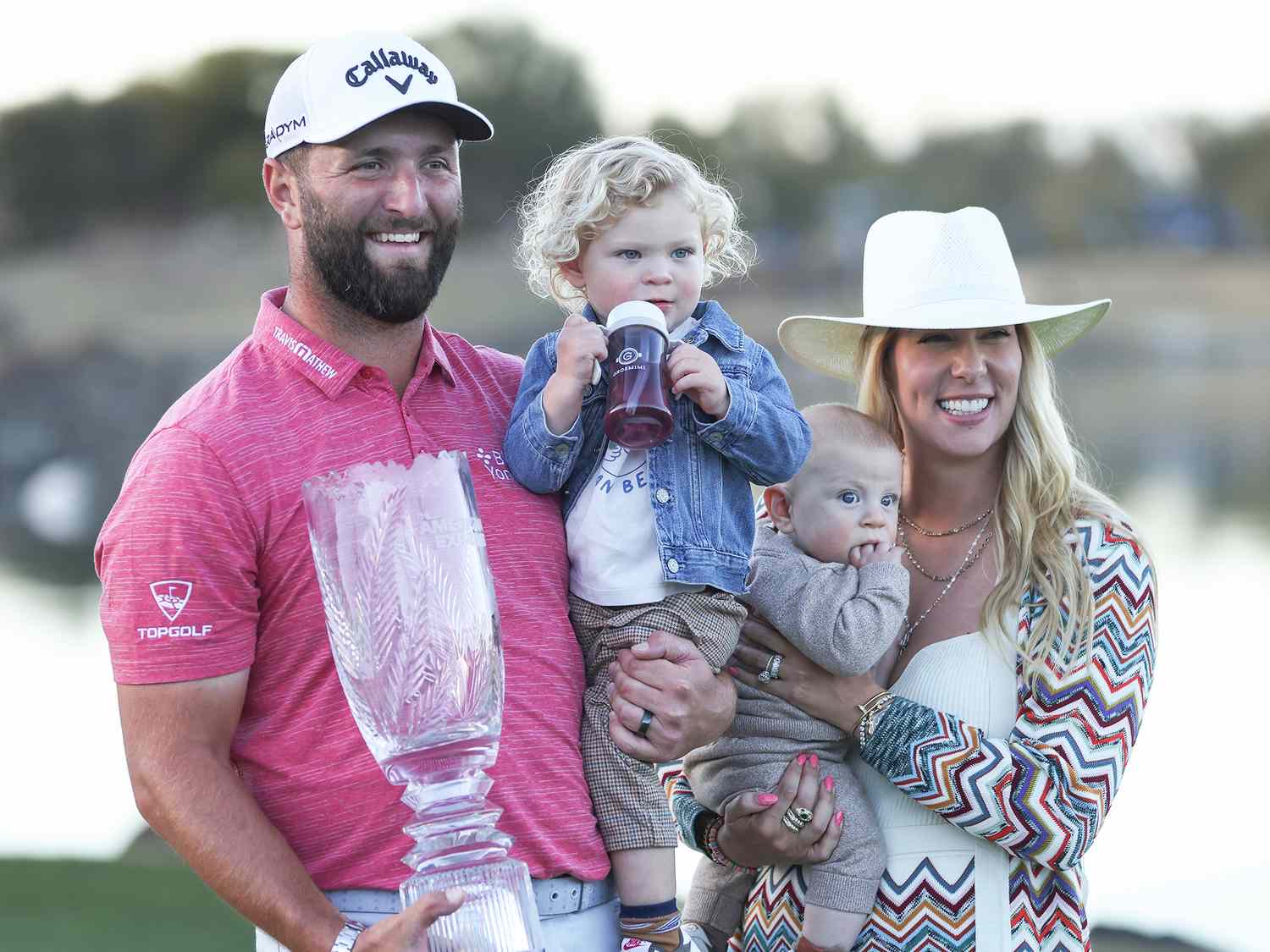 Jon Rahm and Kelley Cahill 