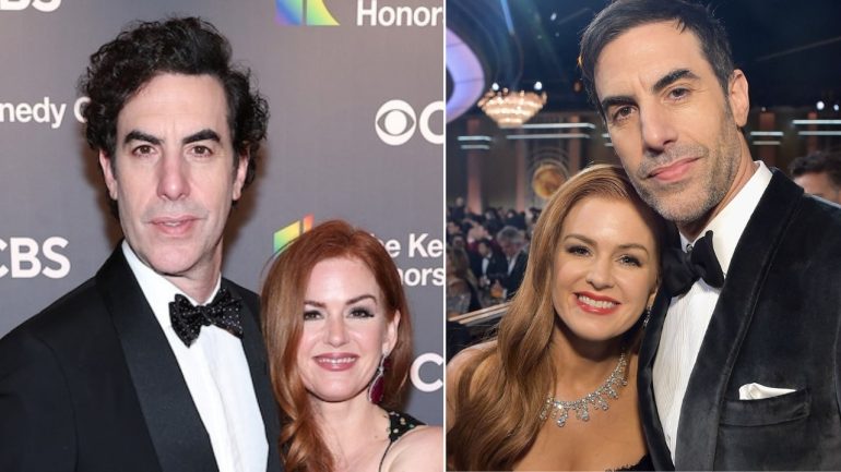 Sacha Baron Cohen and Isla Fisher