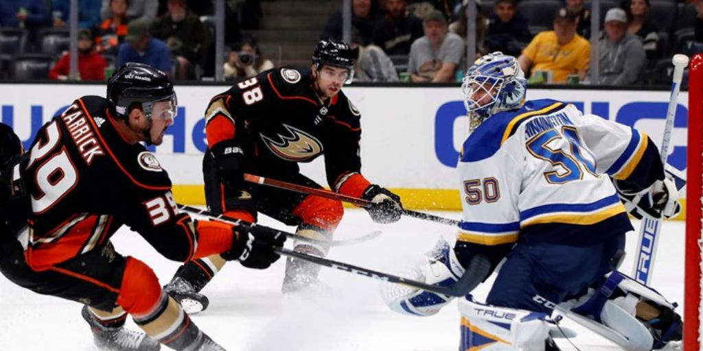 Blues vs Ducks (Credit: NHL)