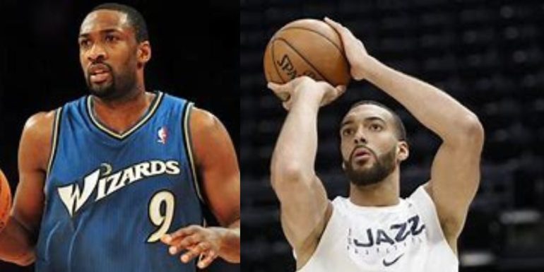 Gilbert Arenas and Rudy Gobert At NBA