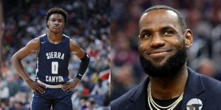 LeBron James & Bronny James from NBA