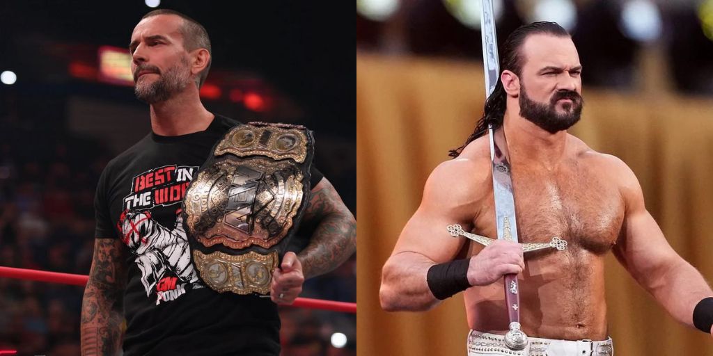 CM Punk at The WWE Raw & Drew McIntyre at WWE Smackdown