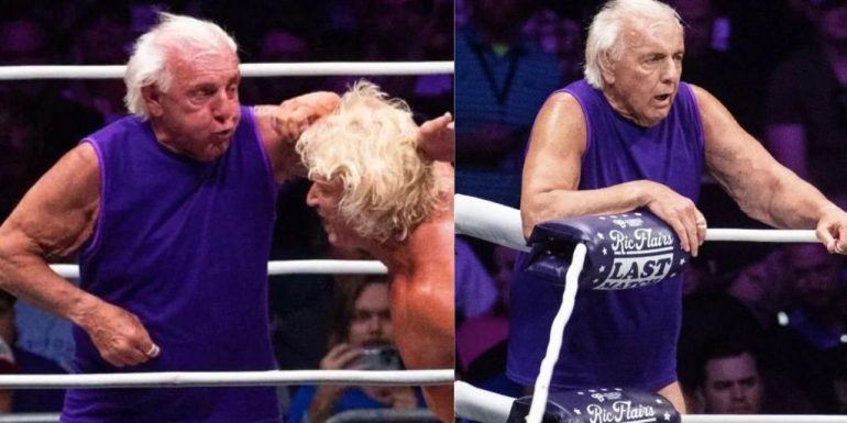 Ric Flair During His Retirement Match